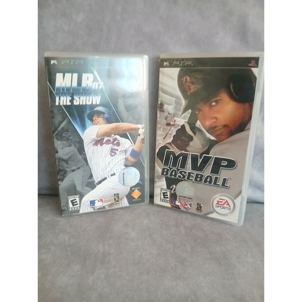 Sony PSP Baseball Game Bundle MLB 07 The Show and MVP Baseball UMD Lot